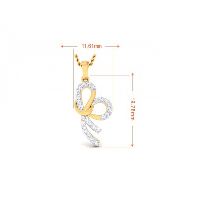 Derin Diamond Pendant in Gold